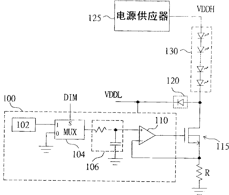 Light-emitting diode drive circuit and transistor switching module thereof