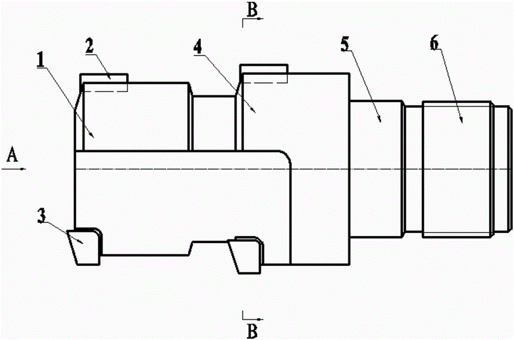 Deep-hole push-boring cutter device with two cutter bodies combined