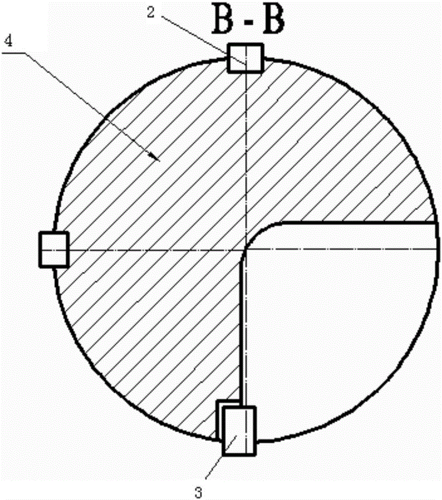 Deep-hole push-boring cutter device with two cutter bodies combined