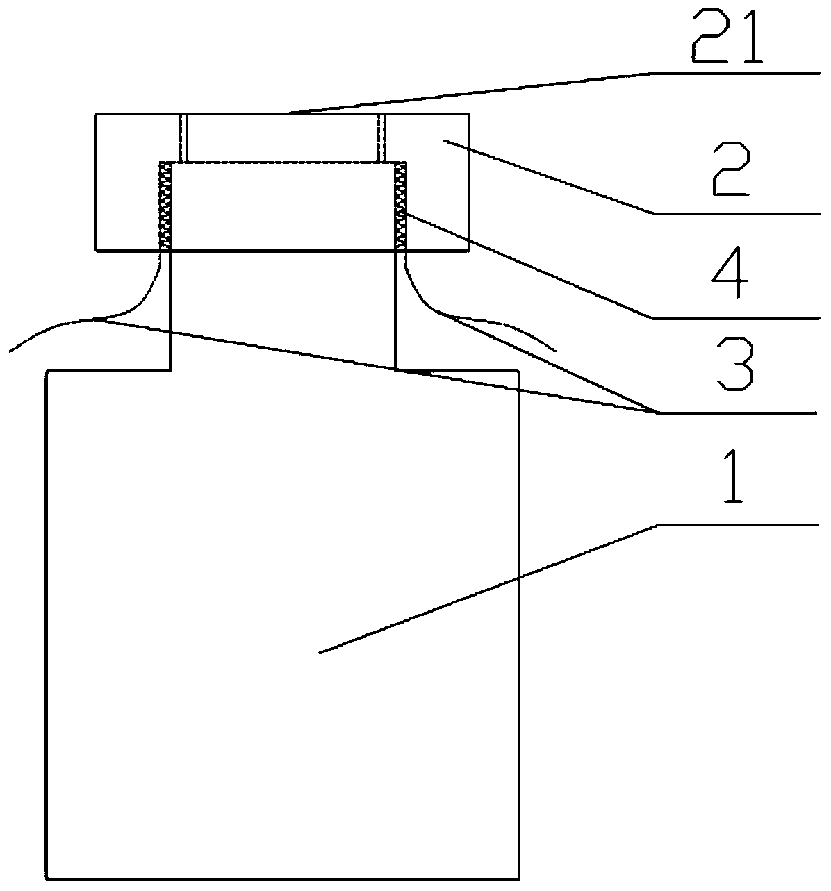 A liquid sampling bottle and liquid sampling method for micro-area X-ray fluorescence spectrometer