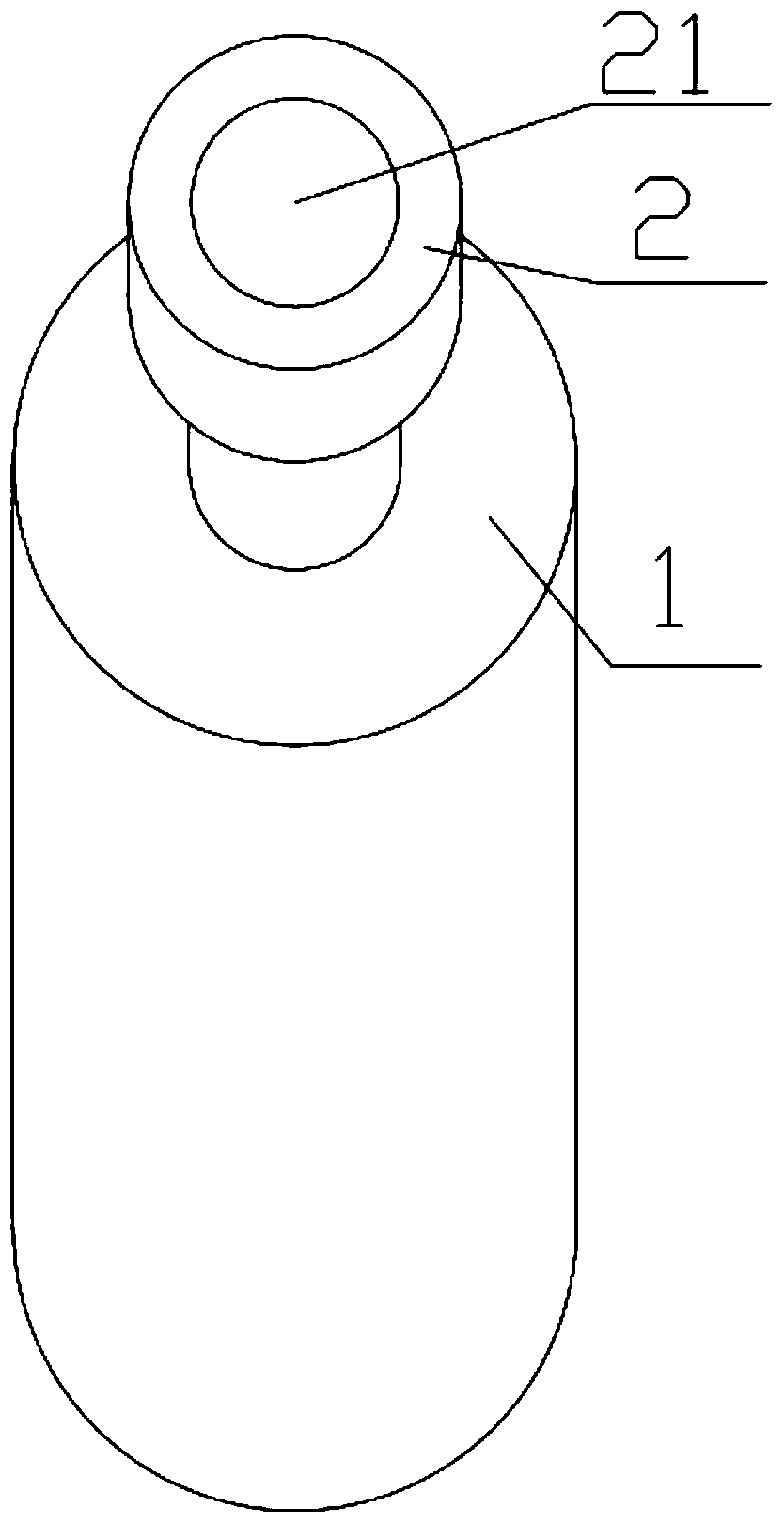 A liquid sampling bottle and liquid sampling method for micro-area X-ray fluorescence spectrometer