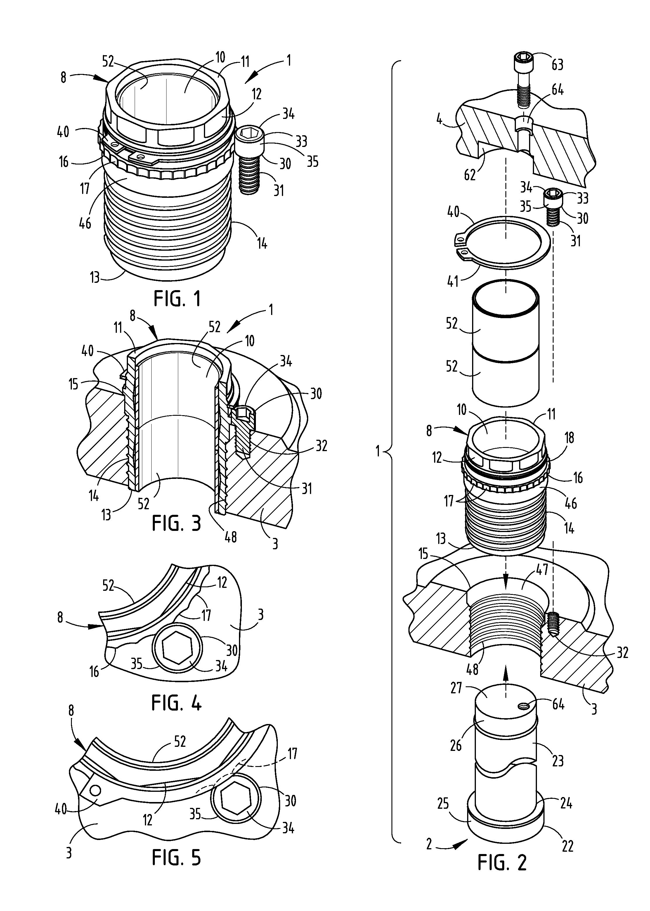 Guided keeper and method for metal forming dies