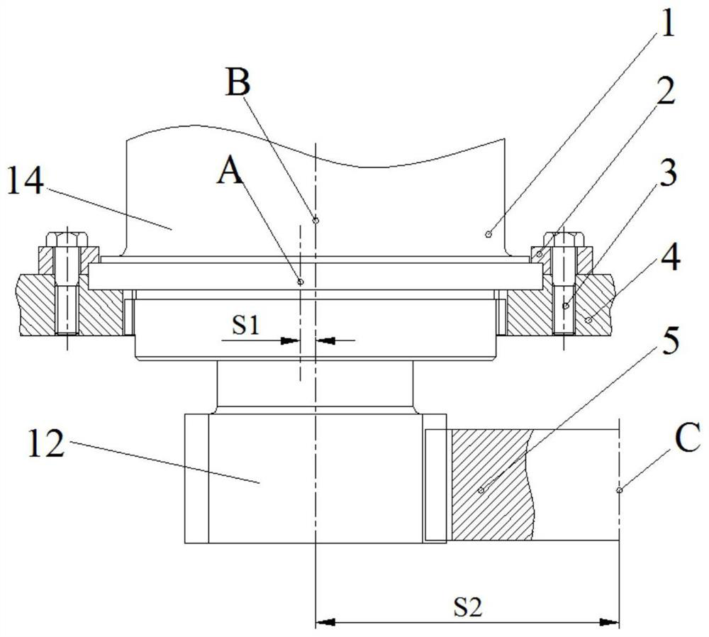 Slewing mechanism, tooth side clearance adjustment method and crane