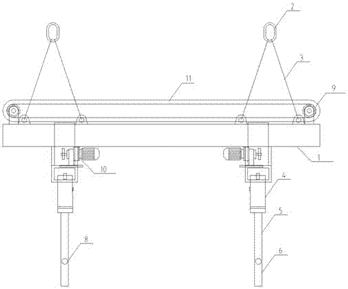 New passenger car body transfer spreader