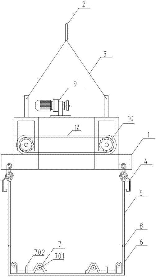 New passenger car body transfer spreader