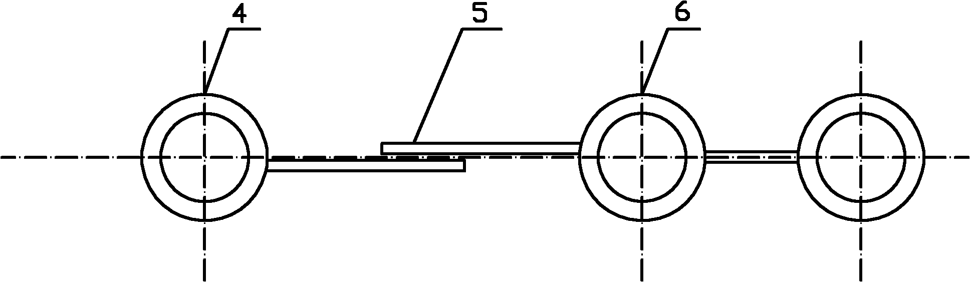 Horizontal boiler radiation segment structure