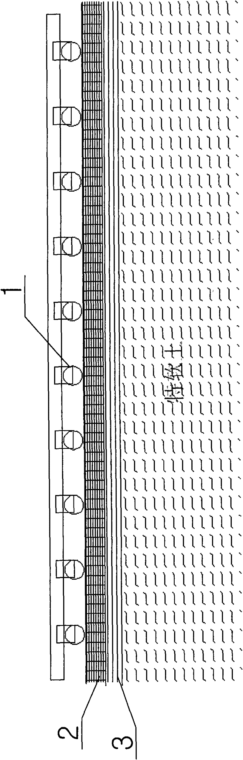 Method for performing construction operation on large-area ultra-soft soil site and steel frame system used by same