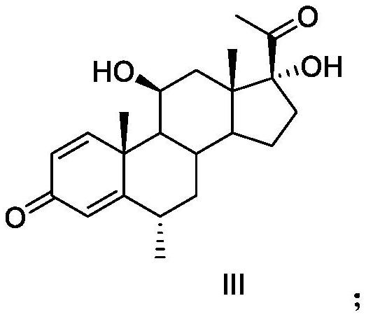 Analysis method of methylprednisolone intermediate