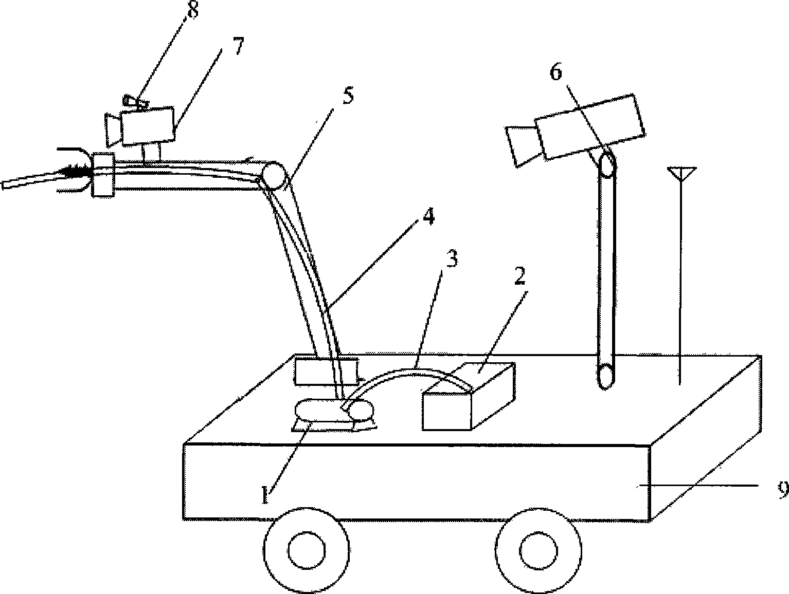 Miniature vehicle-mounted sullage sampling apparatus