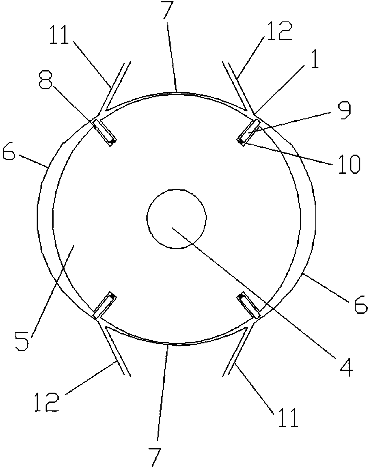 Hydraulic driving rotating disk