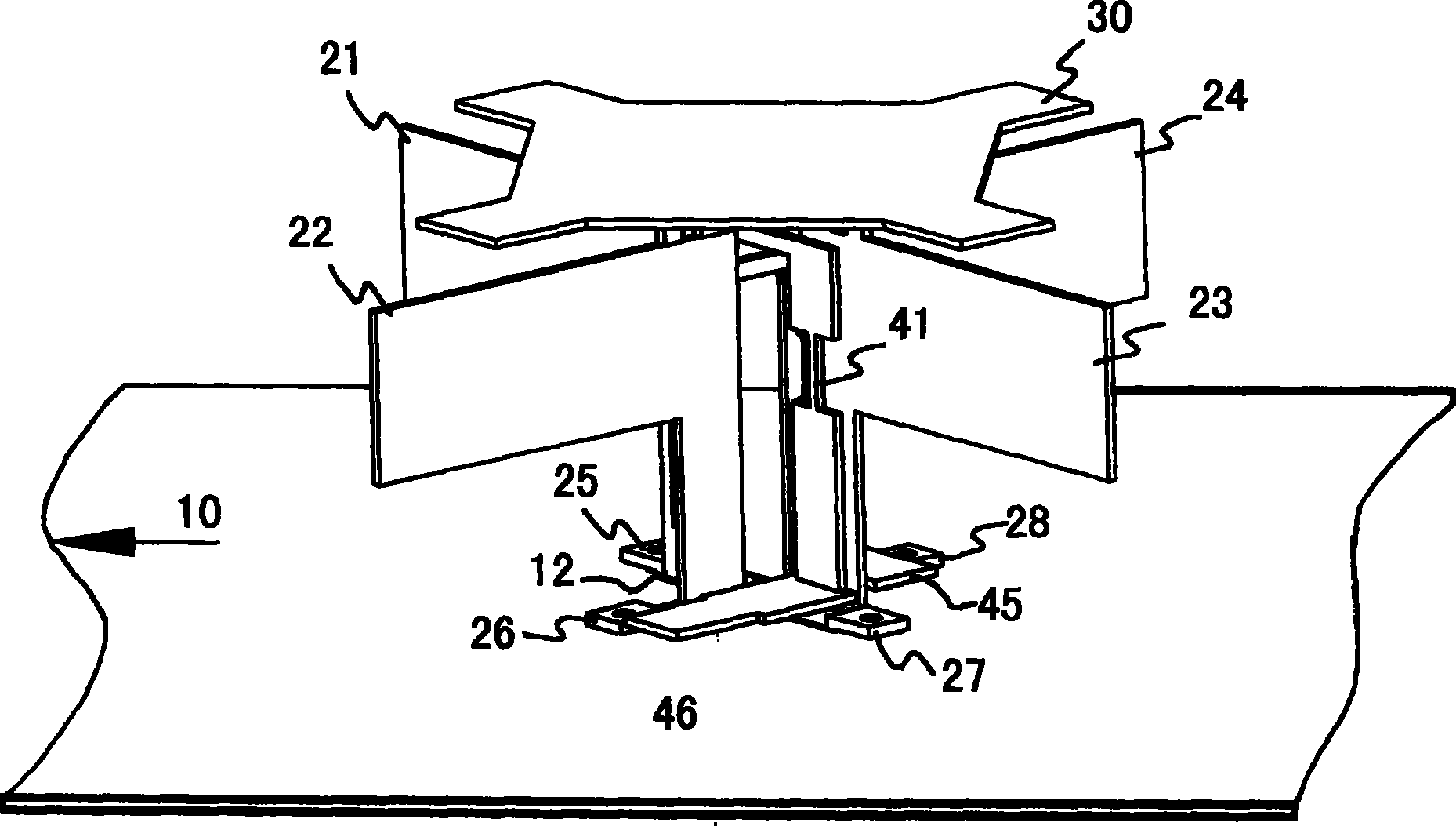 Bipolarized loaded antenna radiating unit