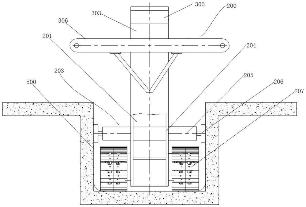 Hard rock ditching machine and hard rock ditching method