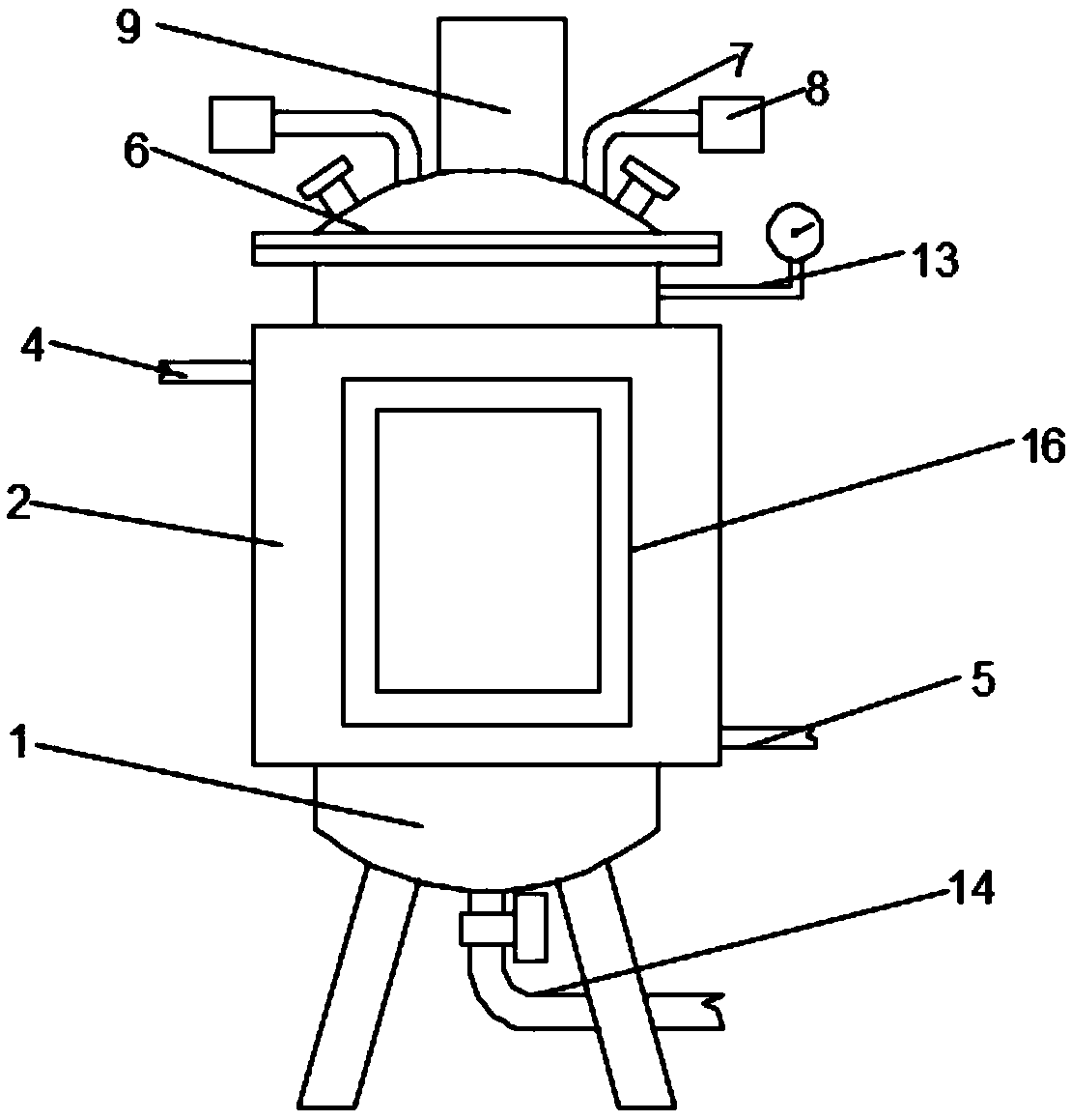 Fermenting tank for biological pharmacy