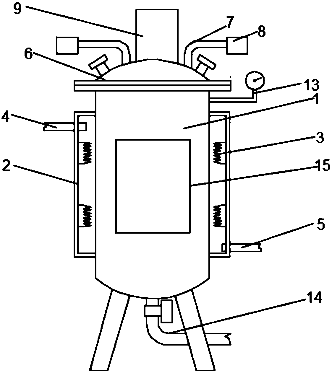 Fermenting tank for biological pharmacy