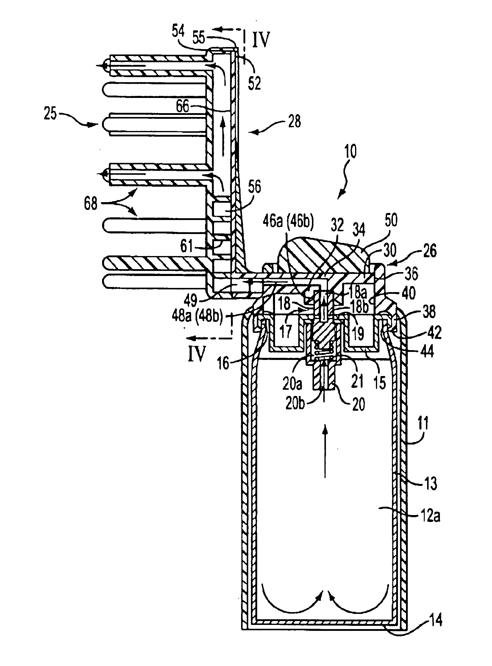 Applicator and dispensing device using same
