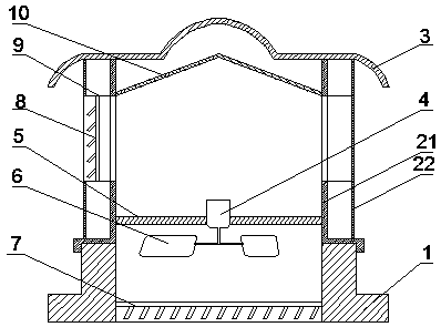 Double-shutter roof ventilator