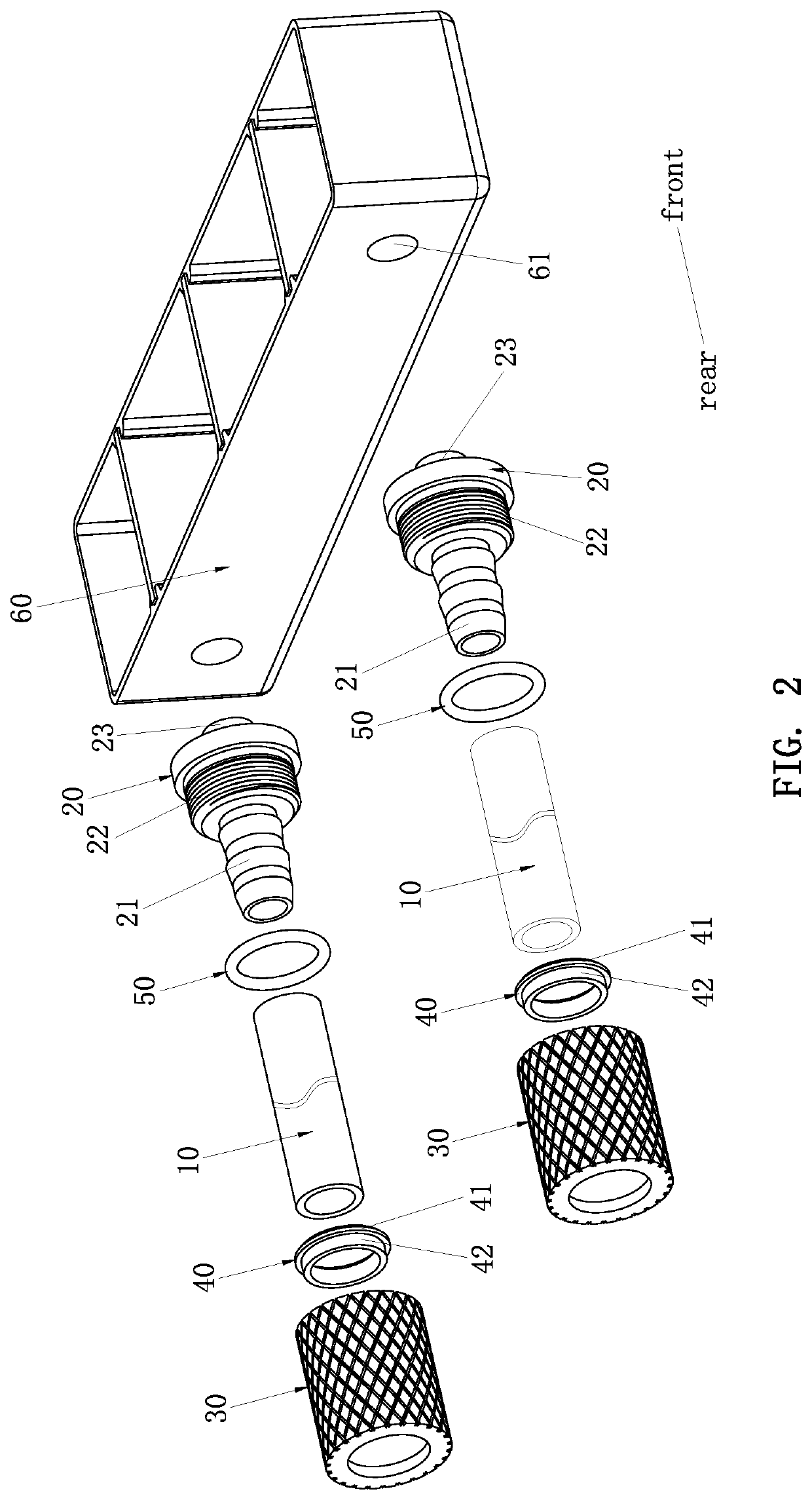 Leak-proof tube fitting assembly structure