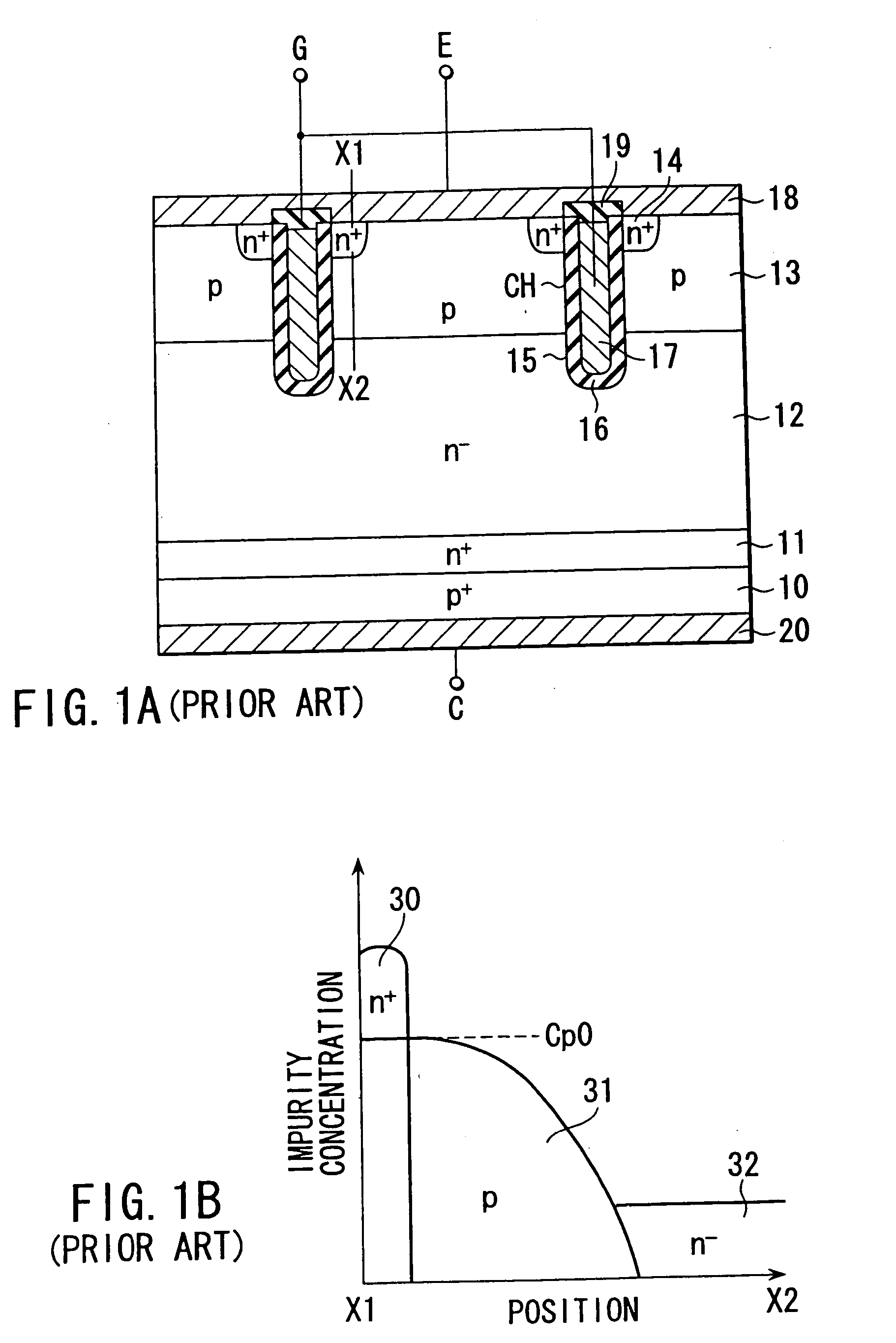 Power semiconductor element capable of improving short circuit withstand capability while maintaining low on-voltage and method of fabricating the same