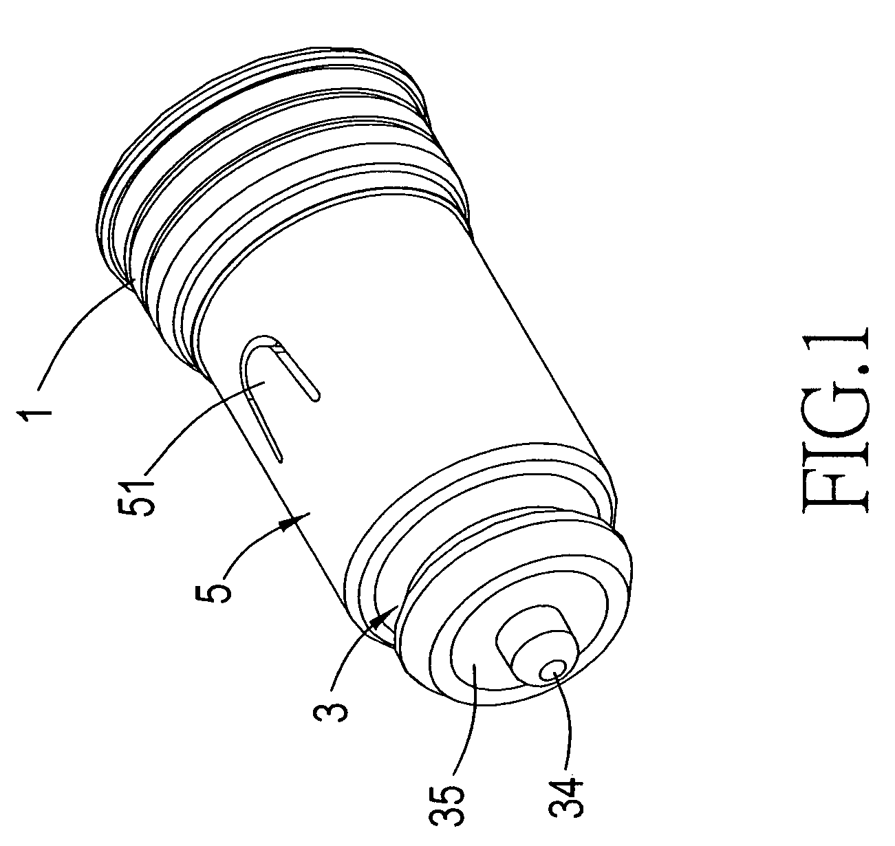 Car flashlight structure