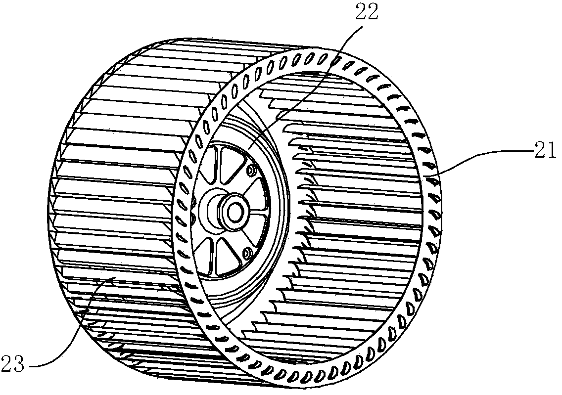 Centrifugal fan of extractor hood