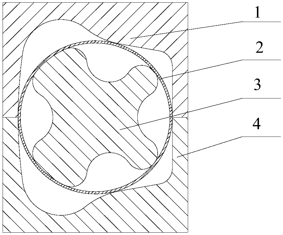 Forming method for improving wall thickness distribution of superplastic forming special-shaped cylinder body through predeformation