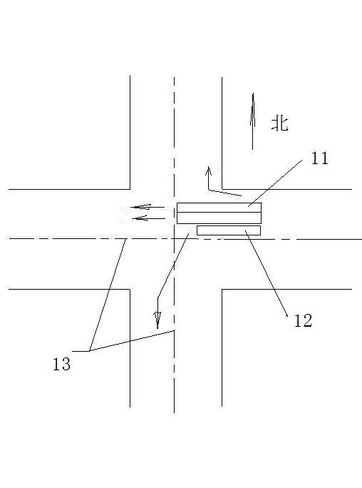 Accelerated passing system used in intersection