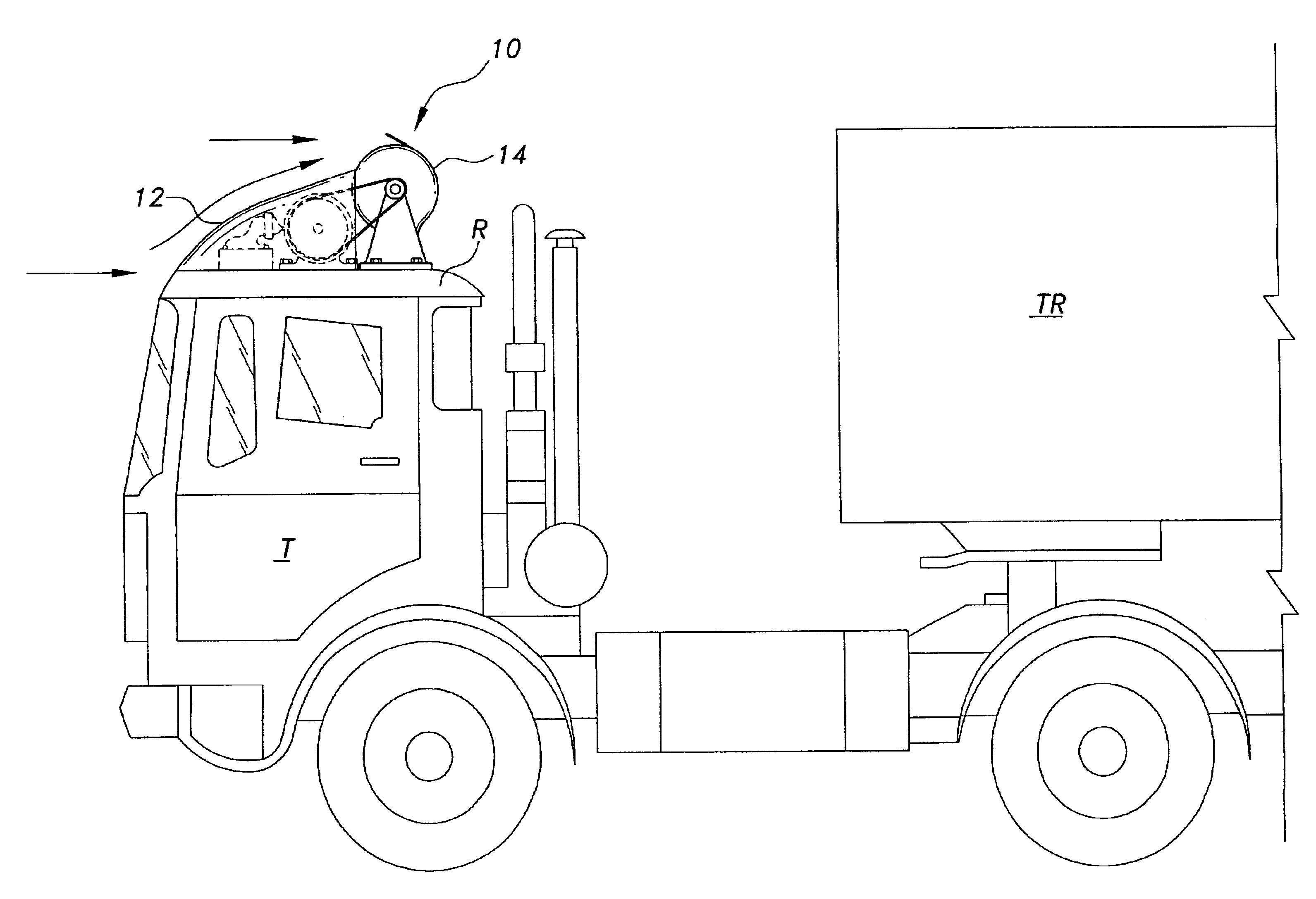 Wind energy capturing device for moving vehicles