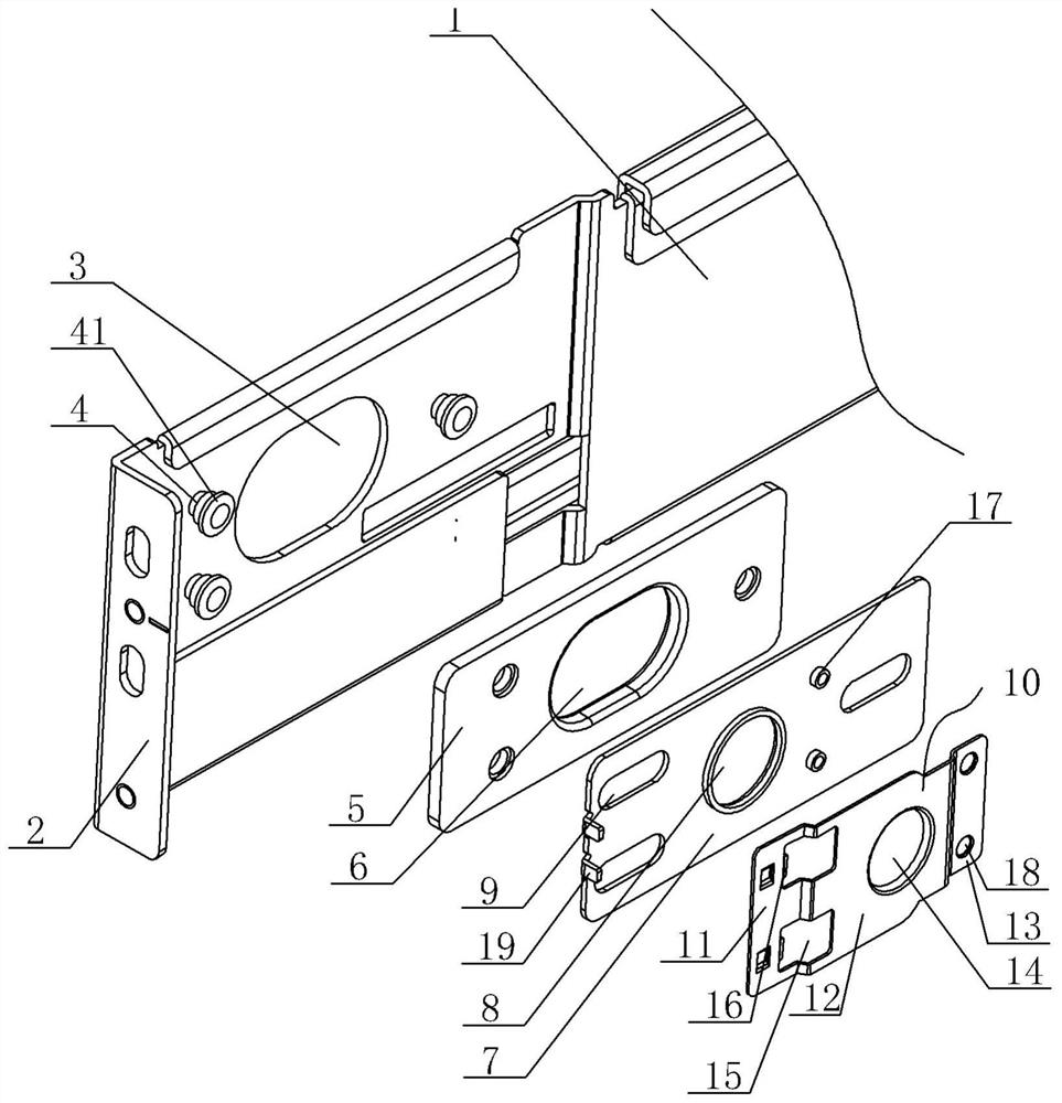 Telescopic cabinet lock