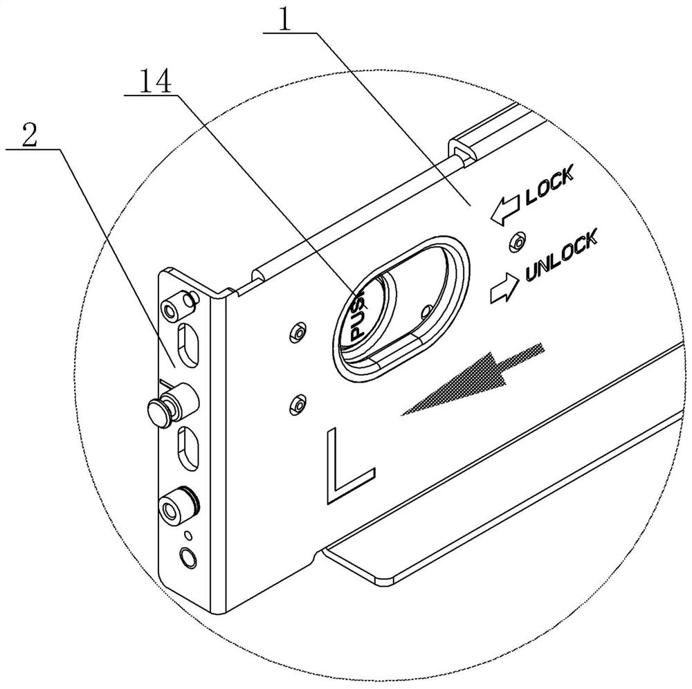 Telescopic cabinet lock