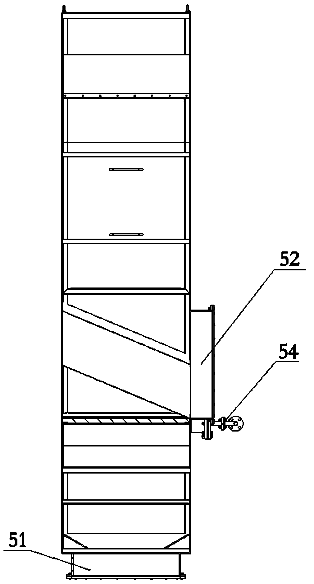 Two-channel advanced oxidation apparatus and flue gas purification system using two-channel advanced oxidation apparatus