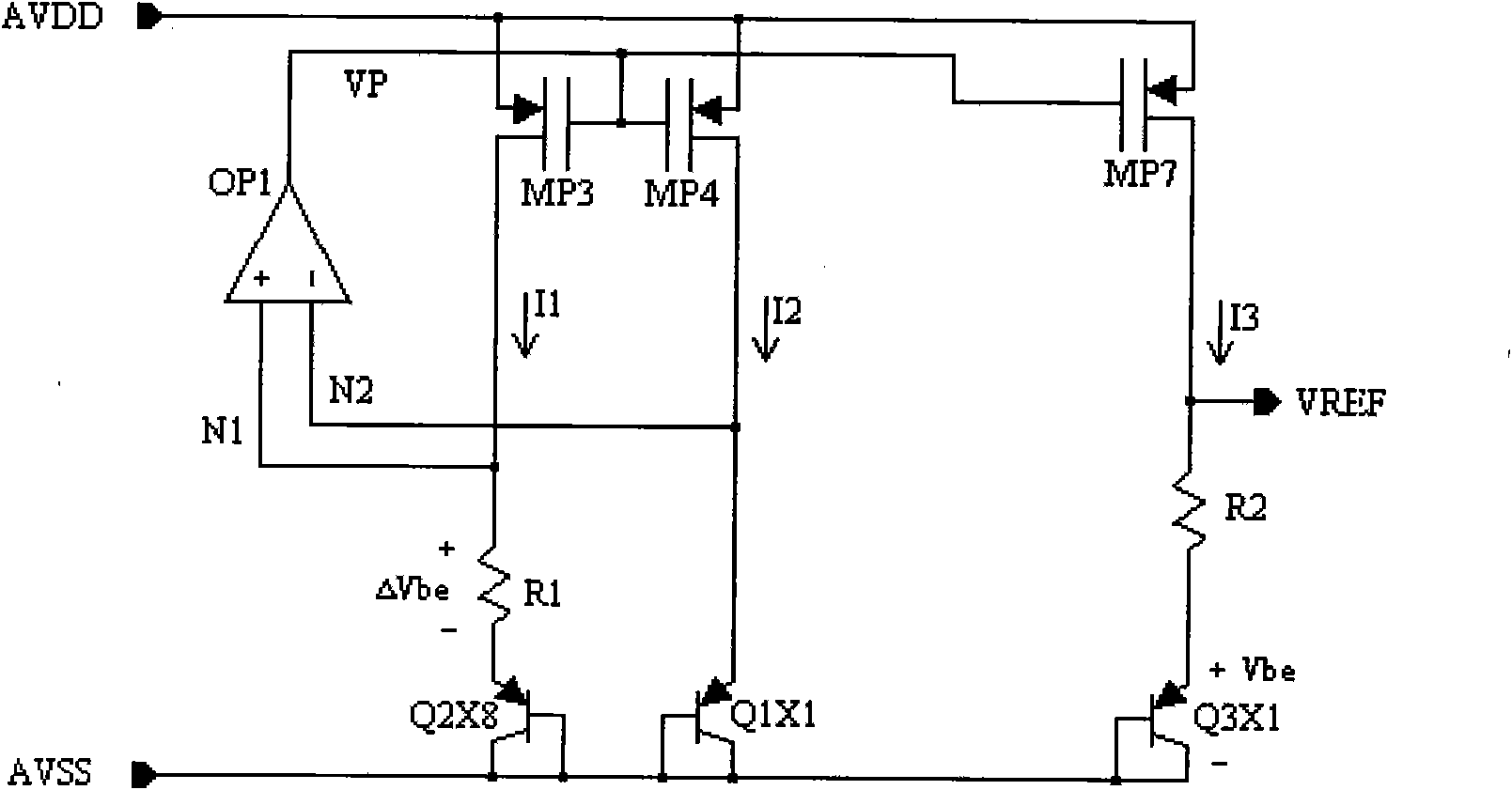 High power supply rejection ratio (PSRR) reference source circuit with adjustable output