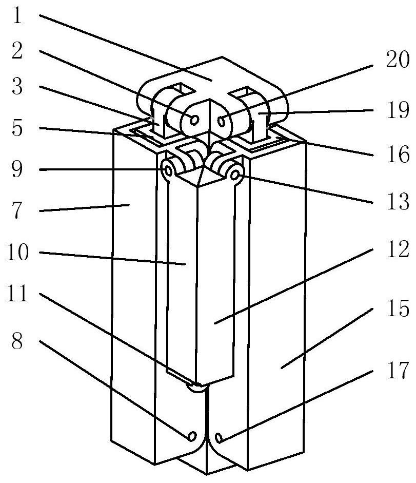 Single-degree-of-freedom tetrahedral expandable cell mechanism