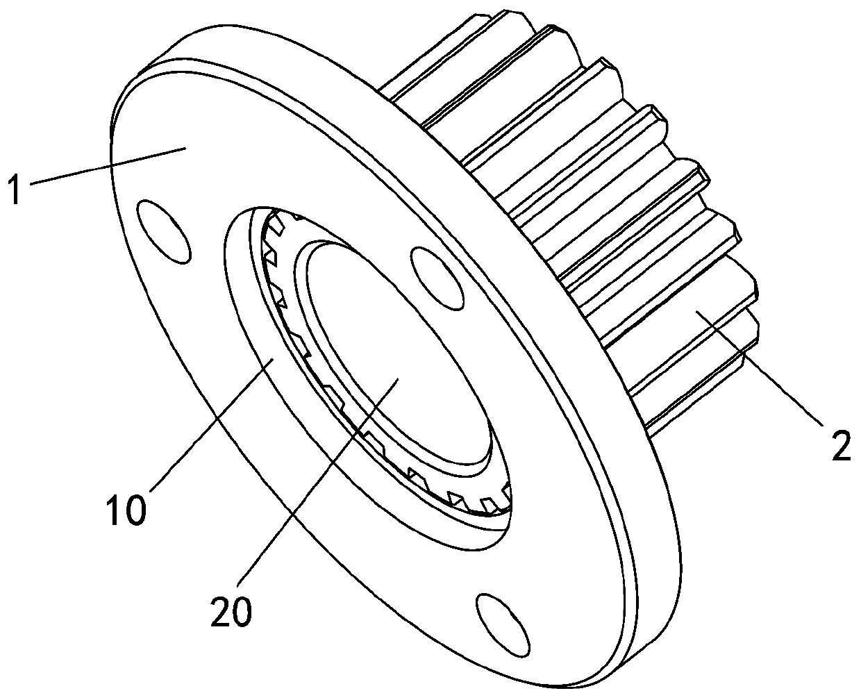 Sun gear for boosting bicycle and manufacturing method thereof