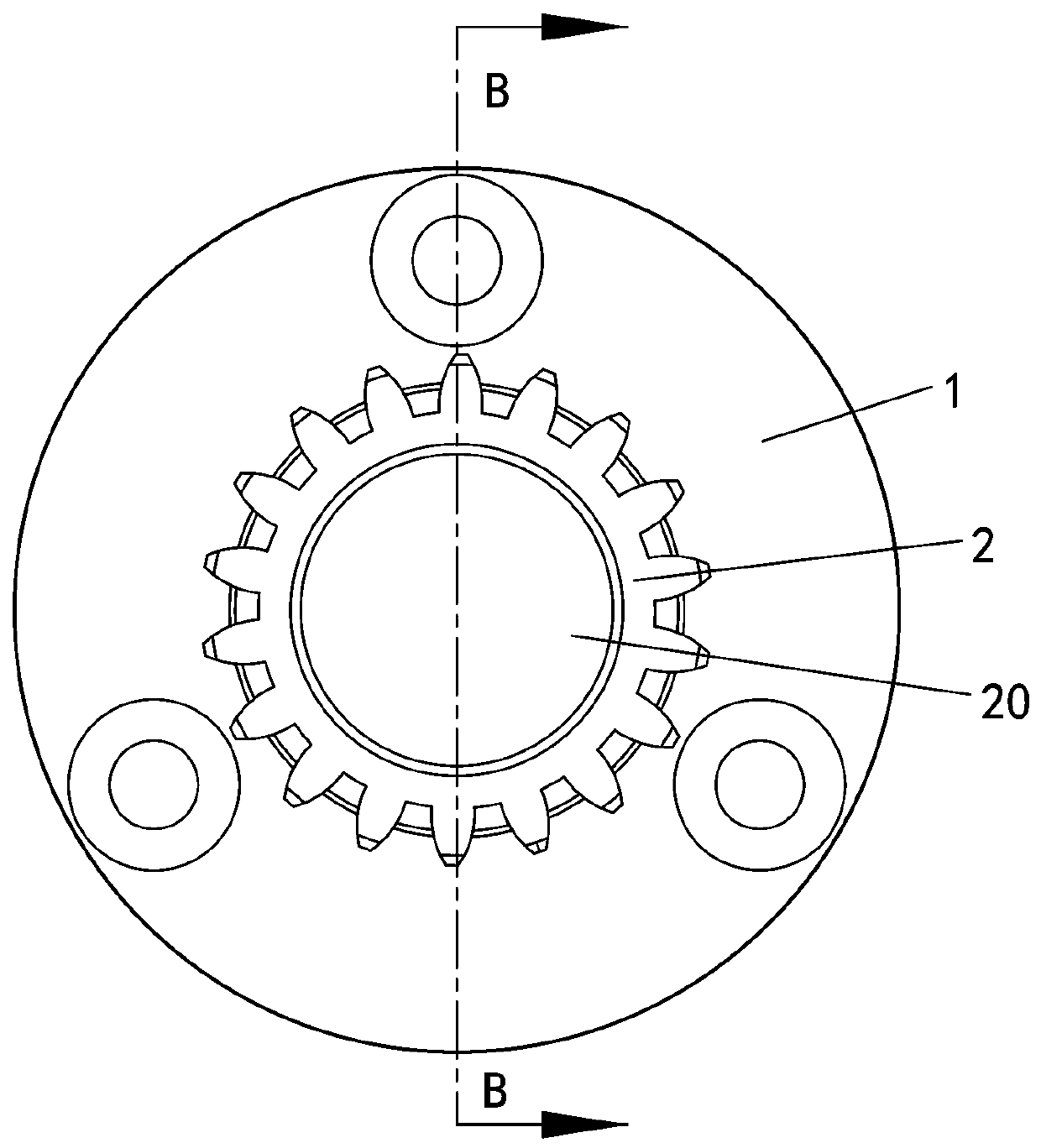 Sun gear for boosting bicycle and manufacturing method thereof