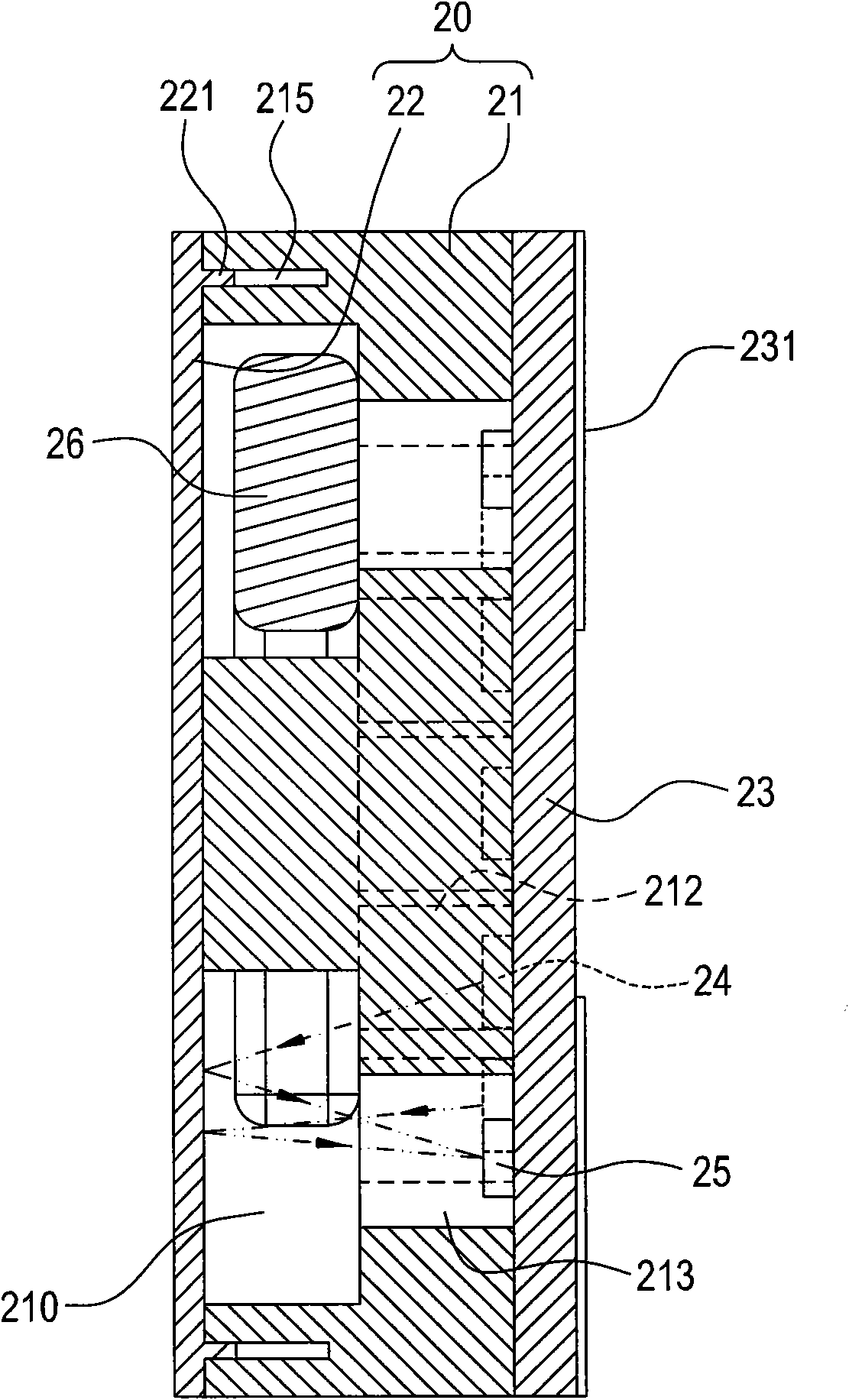 Rotor-type aspect sensor