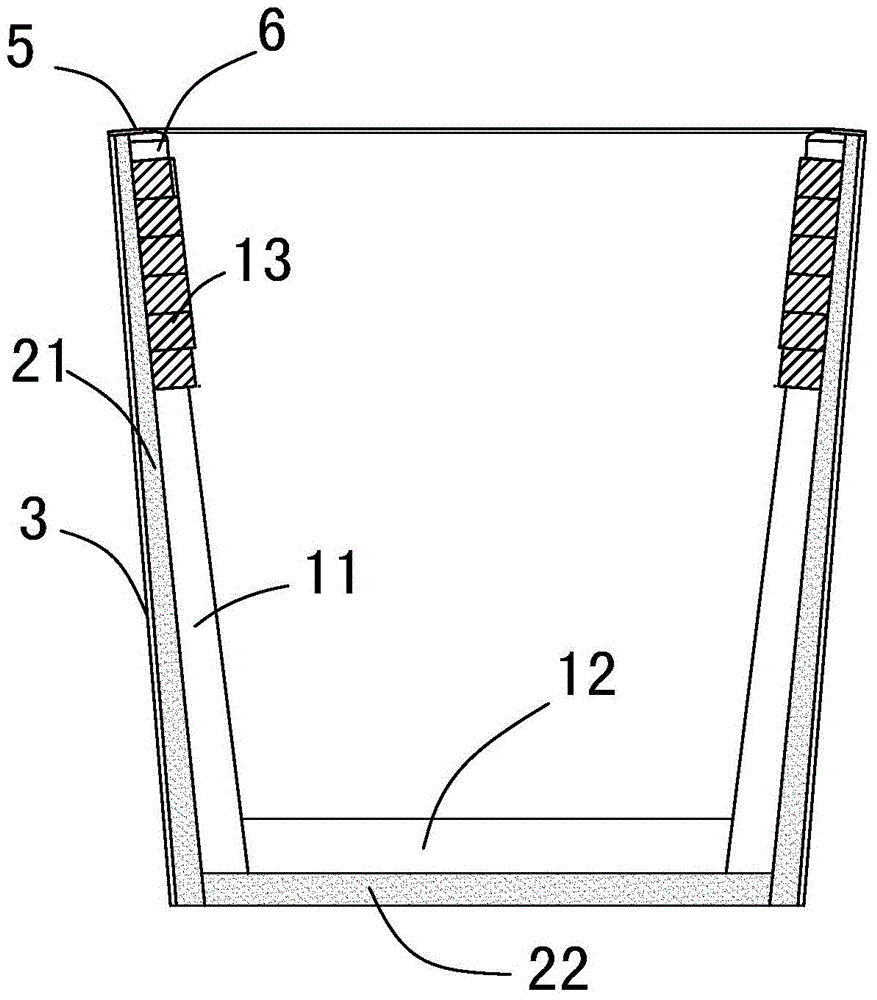 Repairing method for steel ladle wall permanent layer