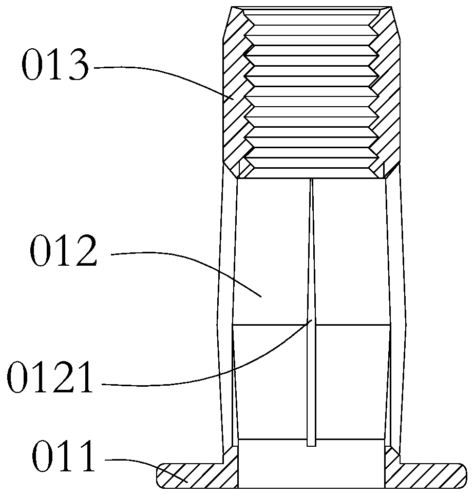 Production process applied to lantern-type riveting nut