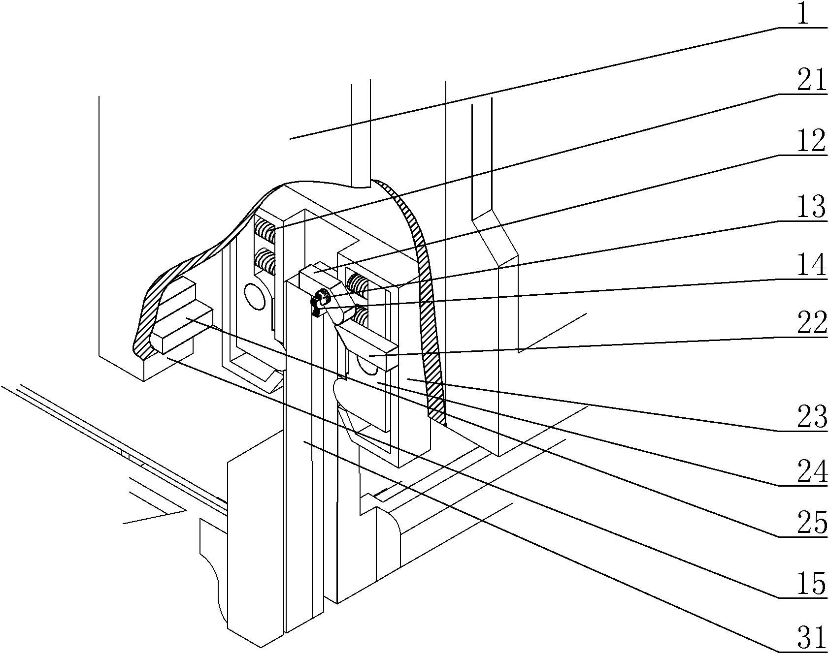 Circuit breaker plug-in connecting terminal