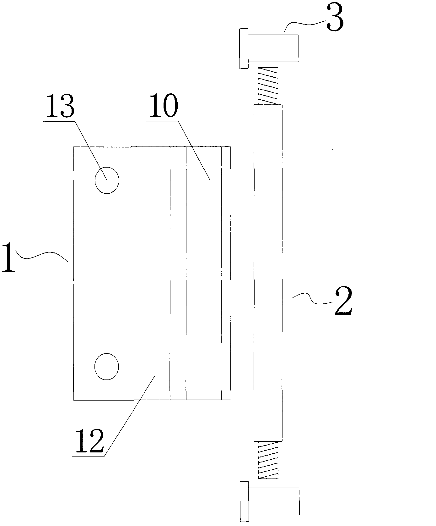 Connection device for baby carriage made from multi-layer laminated and bent wood