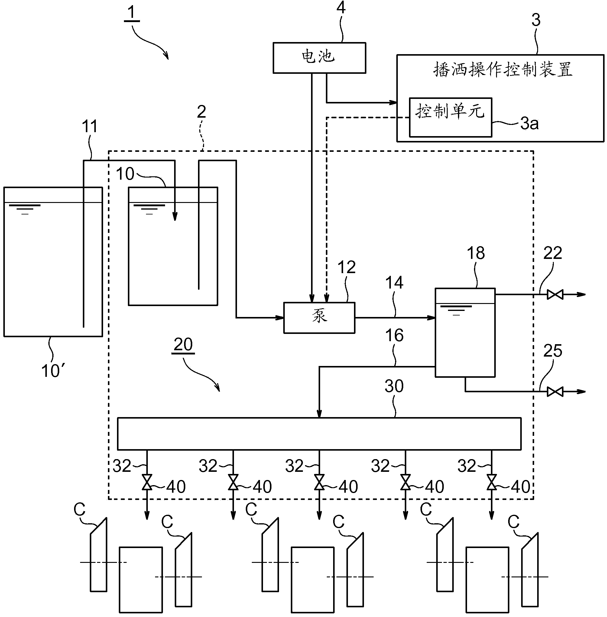 Rice transplanter-mounted liquid reagent application device, and method of applying liquid reagent during rice planting using same