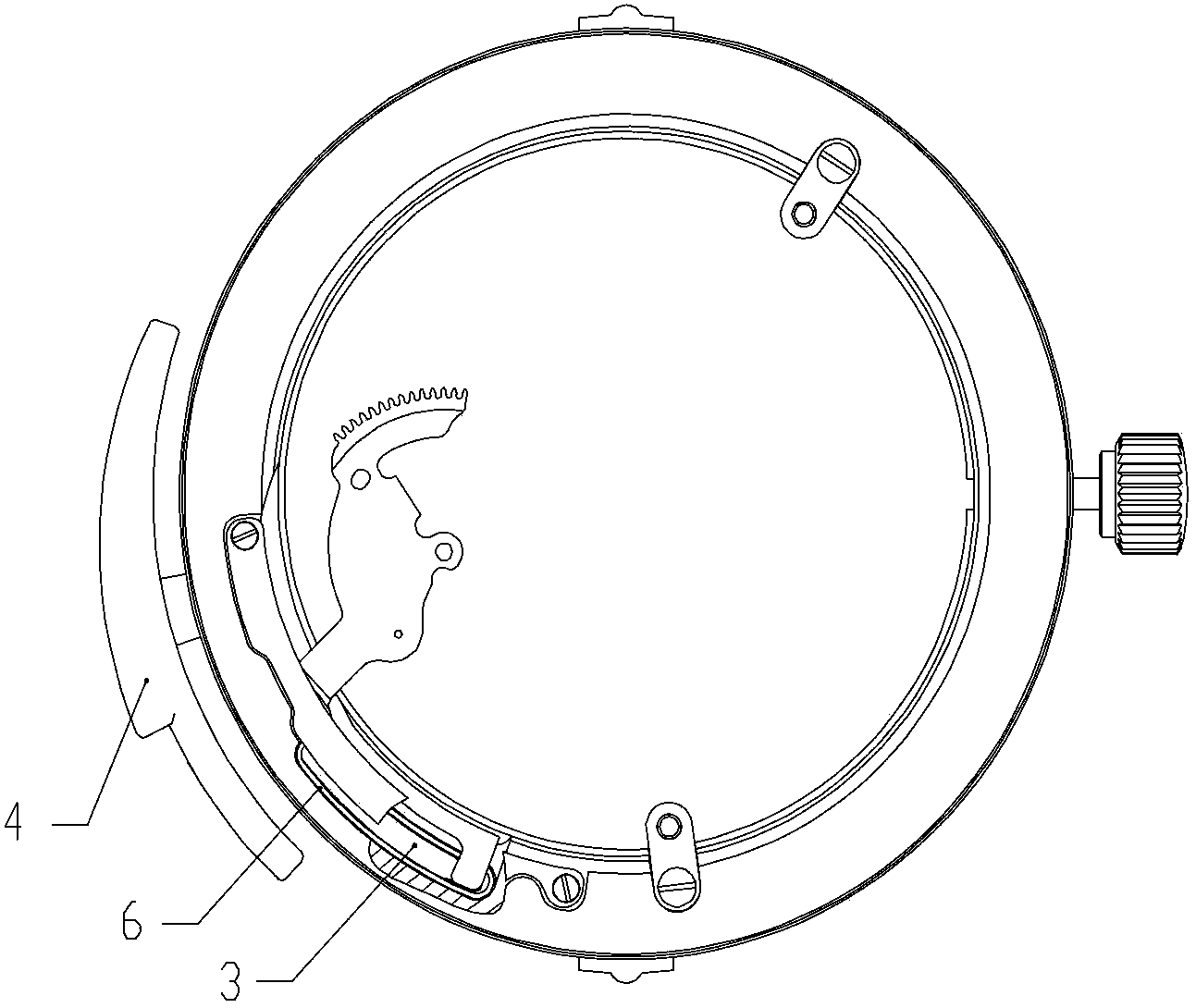 Starting mechanism of mechanical time-telling watch