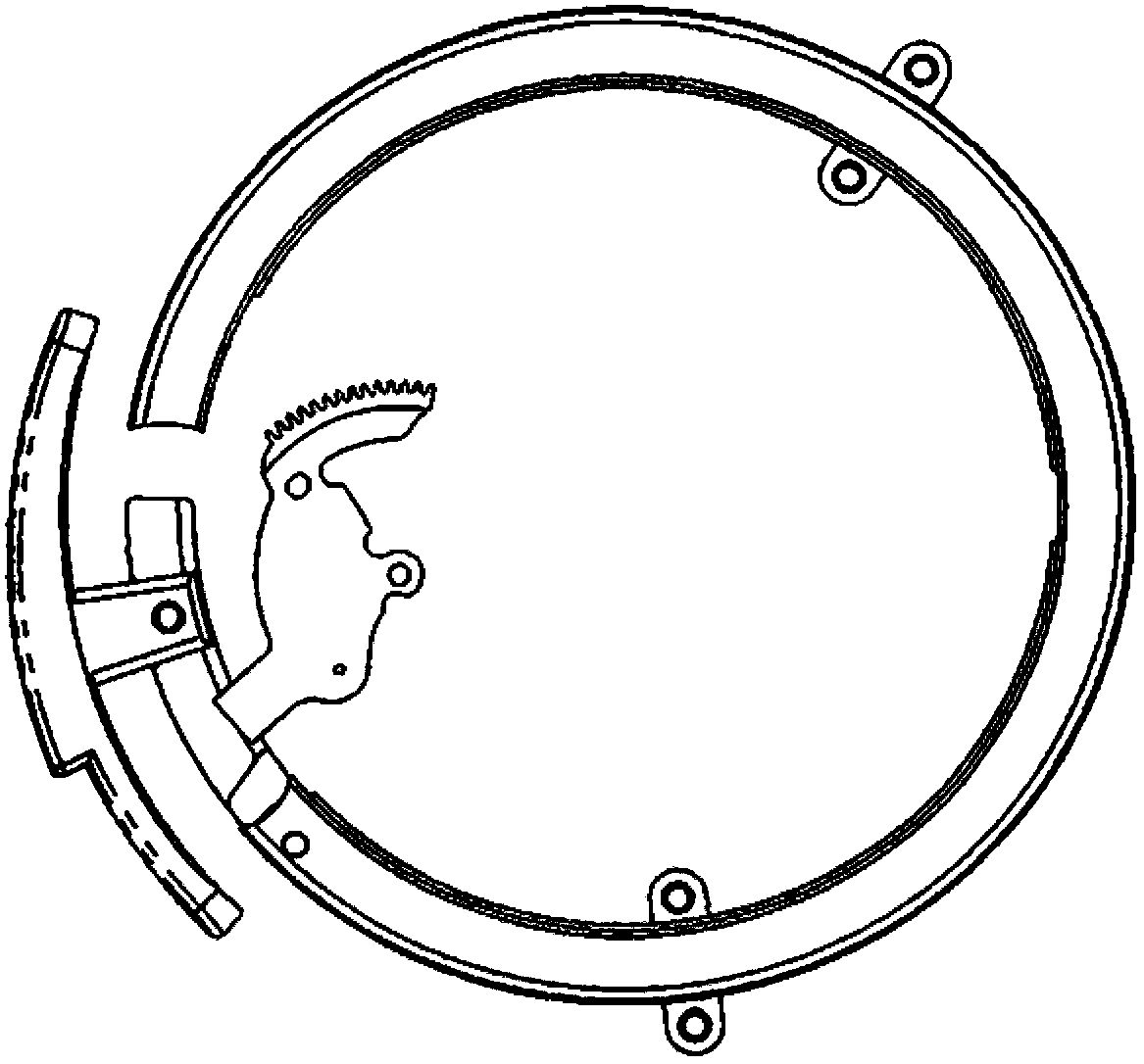 Starting mechanism of mechanical time-telling watch