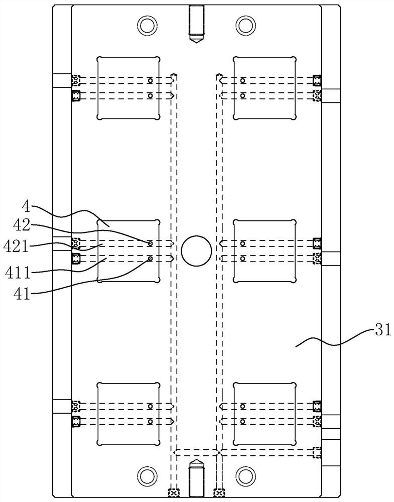 Compression die for oil cylinder of light guide plate