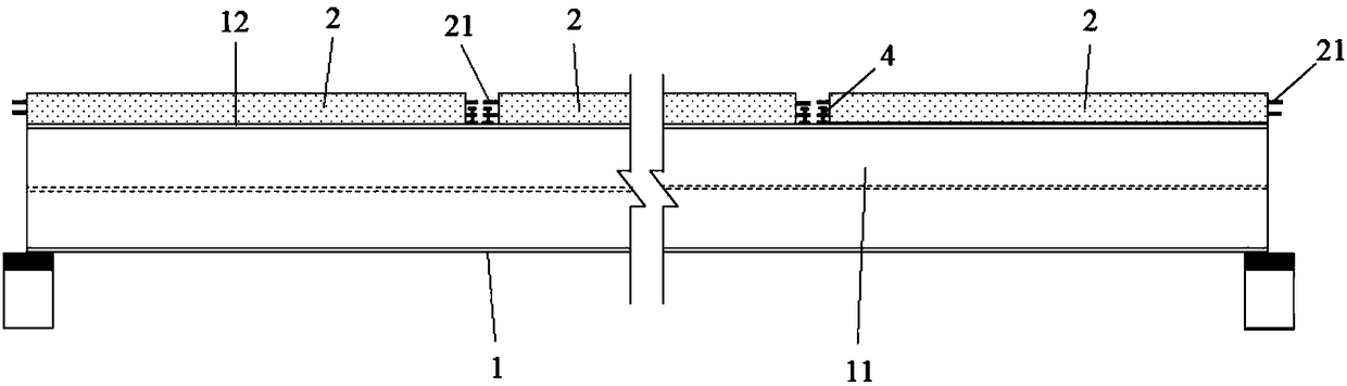 Construction method for straddle type monorail prefabricated steel-HPC (High Performance Concrete) combined track beam