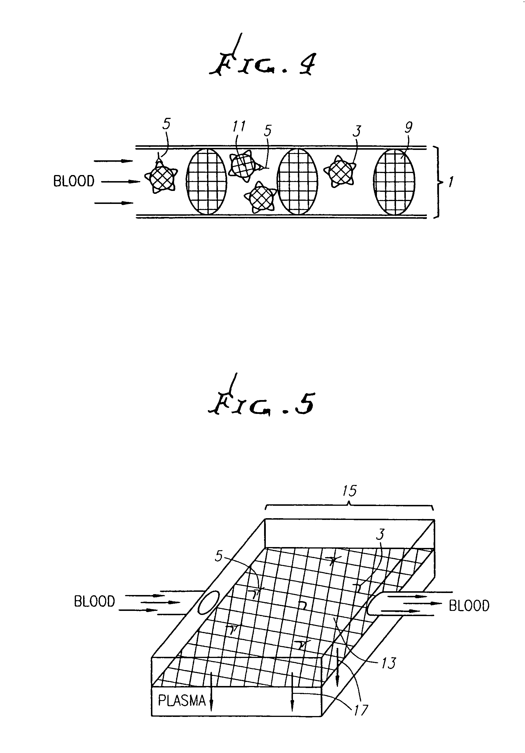 Method for reducing the number of unwanted molecules in blood