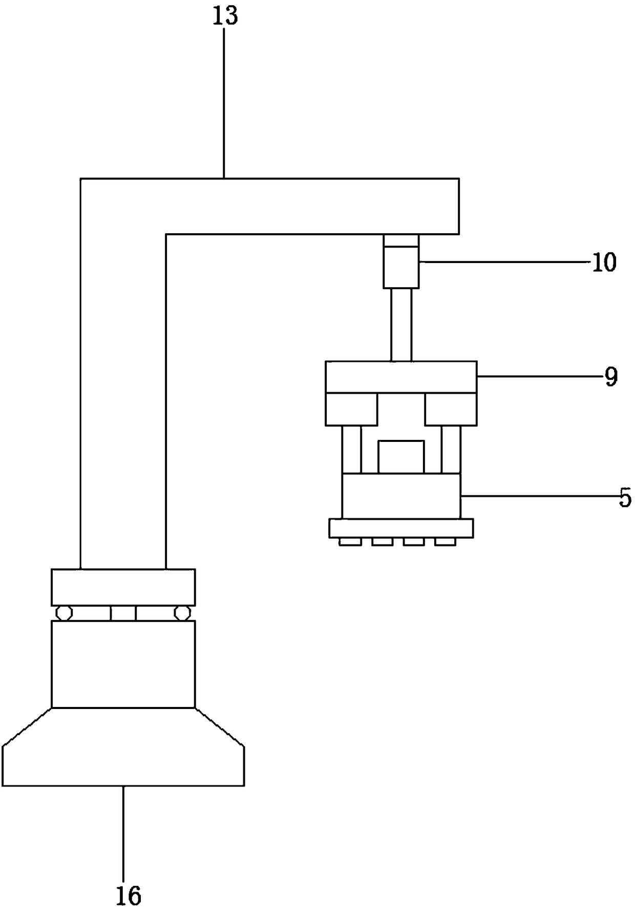 Electromagnetic chuck for transferring metal pressing block