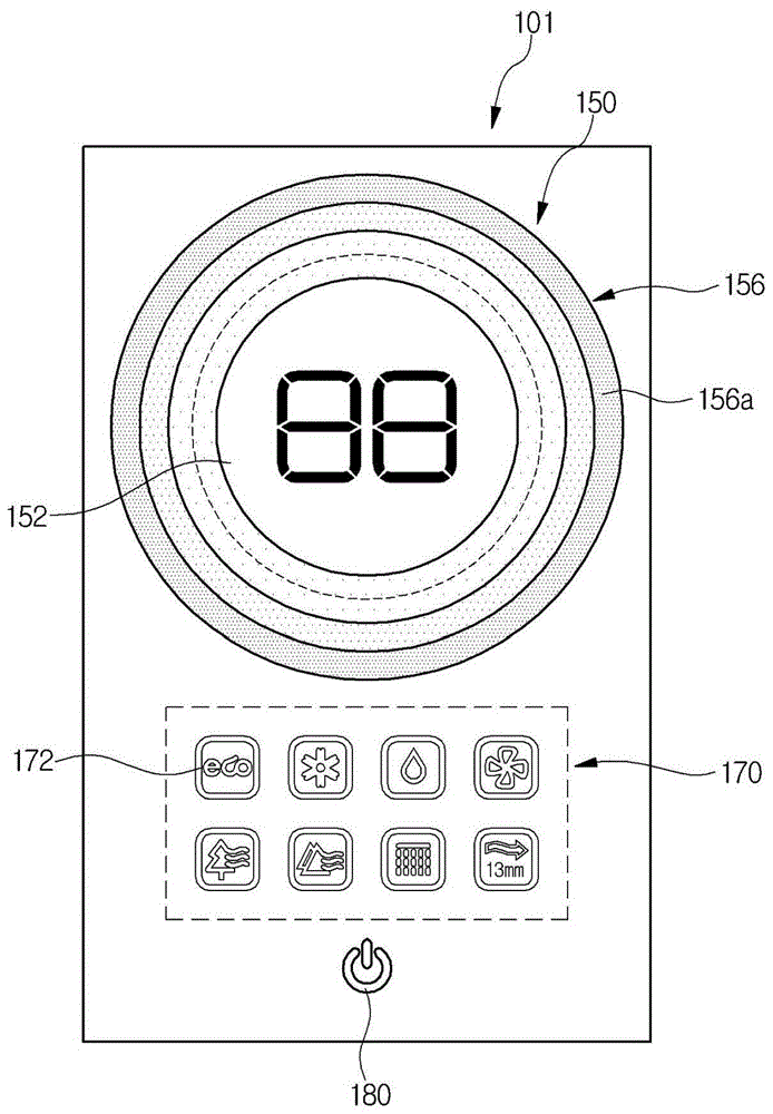 Display unit for air conditioner