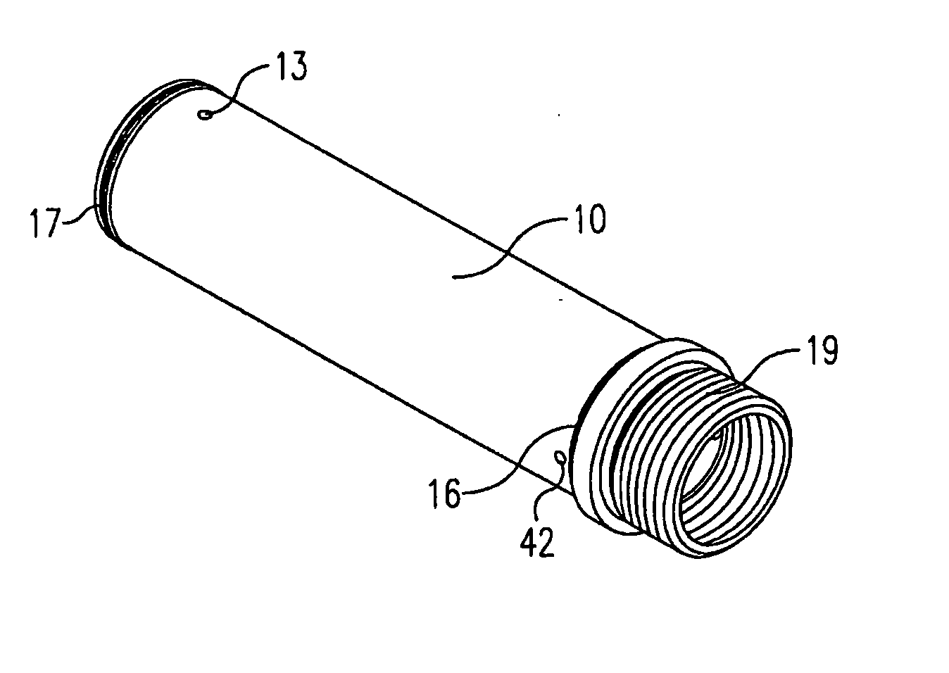 Pressure cylinder with composite piston rod and method for preparing a composite piston rod
