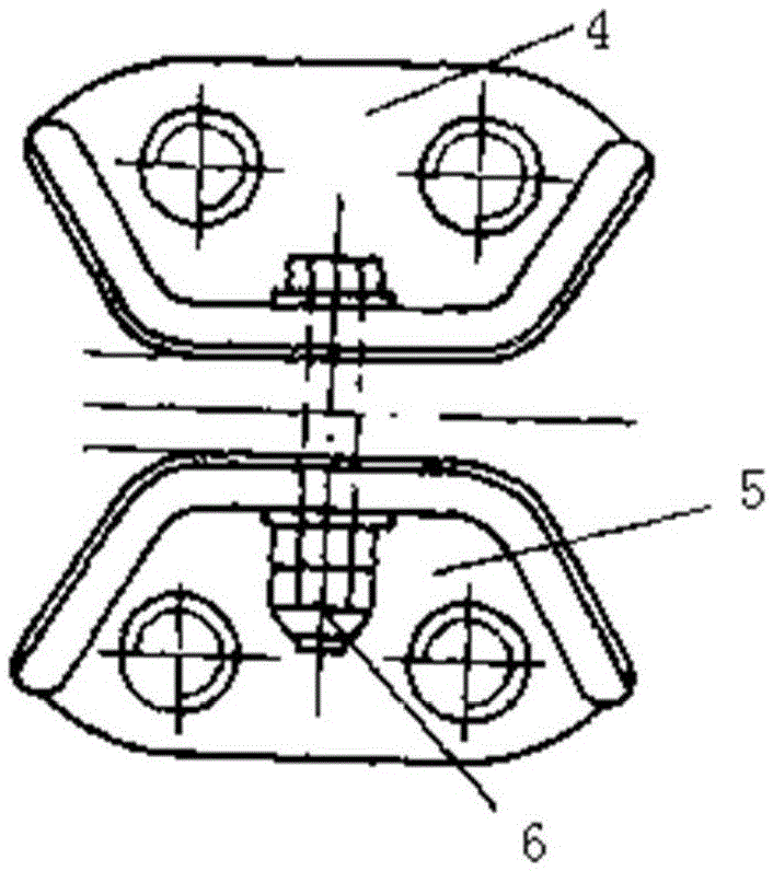 Double horizontal swivel shaft type floating connection device for vehicle frame connection