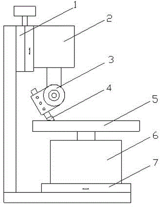 A kind of synthetic diamond composite sheet turning tool grinding device